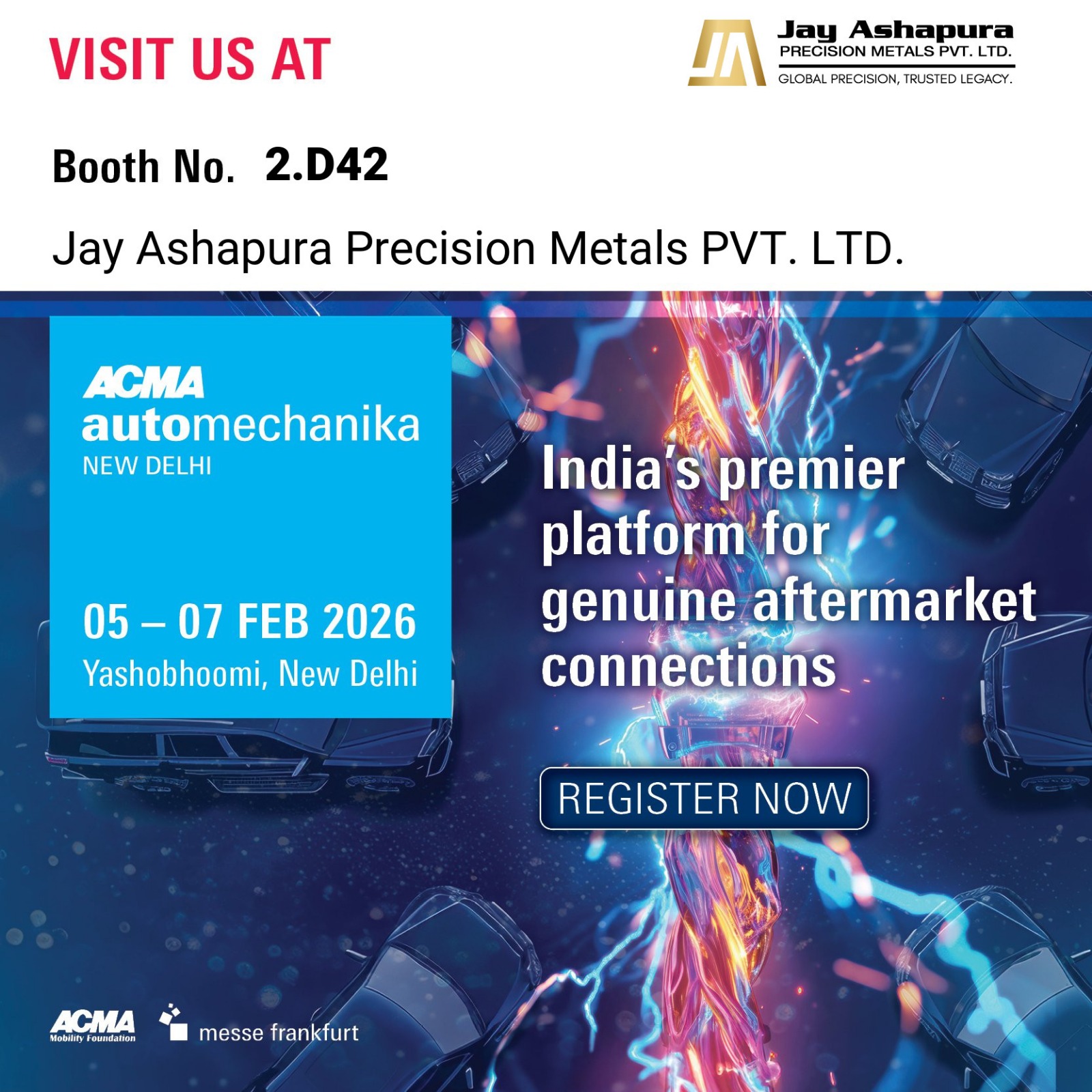 Meet Us at ACMA Automechanika New Delhi 2026